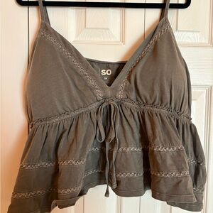 Kohl's Women's Gray Lace Camisole